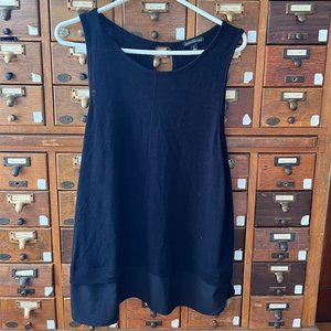 J. Crew Tank with silky hem & keyhole back